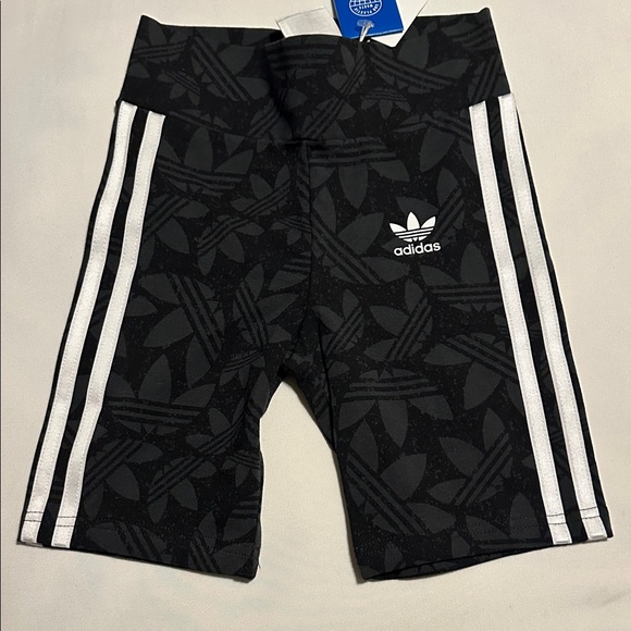 adidas Pants - Adidas Women’s  Black and White Patterned Shorts